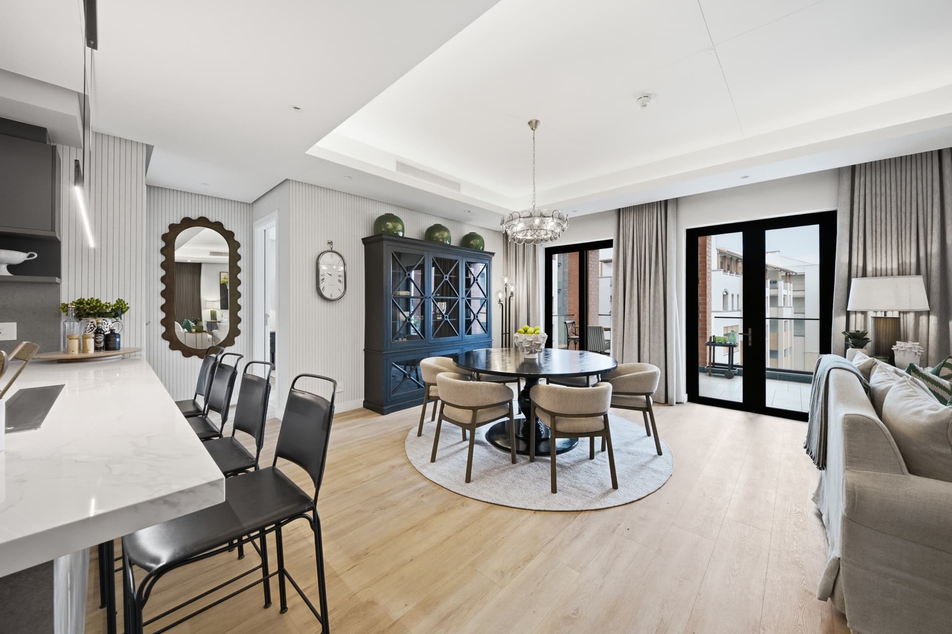 Dining area in a two-bedroom apartment